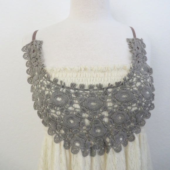 Bib Front Lace Tank Dress - Picture 3 of 7